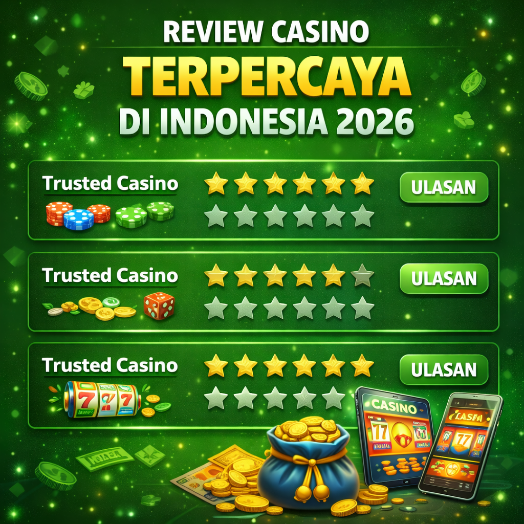Review casino terpercaya di Indonesia 2026: bandingkan bonus wajar, RTP, keamanan akun, proses WD, serta dukungan CS agar tidak zonk, tanpa drama aja.