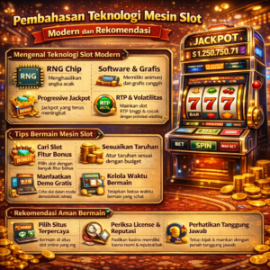 Pembahasan Teknologi Mesin Slot Modern dan Rekomendasi